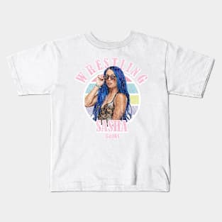 Sasha Banks Wrestling Kids T-Shirt